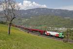 1116 159 mit Railjet nahe Eichberg am 11.05.2017.