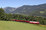 1116.232  Guten Morgen Österreich  mit RJ-559 vor der Kulisse des Schneeberges am Eichberg. 15.8.17