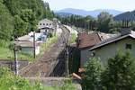 Bahnhof Semmering am 10.Juni 2018.