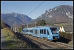 654 102 als Probezug bei Payerbach am 4.12.2019.