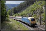 470 008 mit EC158 bei Breitenstein am 18.05.2020.