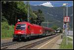 1216 210 mit Railjet in Küb am 12.06.2020.