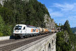 Mit dem Kesselwagenzug RID 48141 von Hegyeshalom nach Tarvisio Boscoverde konnte ich am 21.