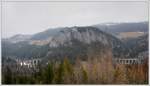 Blick auf Kalte Rinne, Polleros Wand und Krauselklause Viadukt am 3.3.2012.