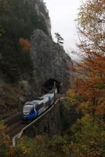 BB 4024 120 fhrt am 26.10.12 als Regionalzug von Payerbach-Reichenau nach Semmering.