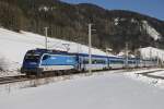 1216 236 als Railjet bei Spital am Semmering am 13.01.2015.