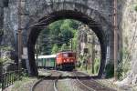 CZA 1040 013-3 mit dem SR 14392 am 12.Juli 2015 beim Krausel Tunnel.