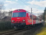 Graz. 8073 075 erreicht hier in kürze den Ostbahnhof. 
Den Steuerwagen konnte ich am 20.02.2020 bei der oberen
Bahnstraße fotografieren, wo er als Regionalexpress nach
Fehring fuhr.