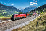 1116 228-8 durchfährt mit dem railjet 793 (Klagenfurt Hbf - Salzburg Hbf - Flughafen Wien (VIE)) den ehemaligen Bahnhof Angertal.