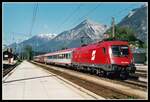 1016 009 mit EC563 in Brixlegg am 18.05.2004.