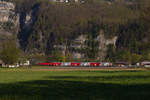 Ein Taurus der Br 1116 mit drei Dostos zwischen Dornbirn und Hohenems.