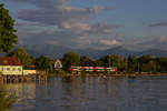 Ein 4024 im altem Lack auf dem Bahndamm Lindau.