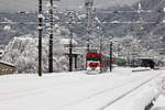 86-33 107 bei der winterlichen Ausfahrt aus Dornbirn.