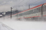 Der InterCity IC 119 als Polarexpress durch Vorarlberg. 25.01.21