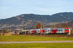 Eine derzeit ungewöhnliche Kombination zwischen Dosto und Cityshuttlewagen verkehren derzeit in Vorarlberg.