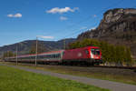 1016 015-0 am InterCity IC 119 bei Hohenems.