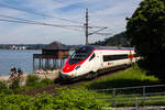 EuroCity EC 196 503 014 bei Bregenz am Bodensee.