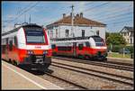 4744 529 und 4744 517 nebeneinander in Neulengbach am 5.07.2018.