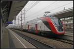 SBB - Twindexx 502.203 als Probezug im Bahnhof Amstetten am 22.11.2018.