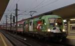 EM-Lok EUROmotion 1116 264-1 steht mit OIC744 Wien - Salzburg in Linz Hbf (24.07.2008)