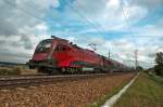 1116 203  Spirit of Linz  iat mit railjet 62 nach Salzburg Hbf.