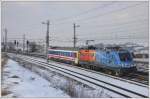 Nachdem die Messfahrt 97820 von Wien Westbf nach Salzburg mit dem Oberbaumesswagen verrichtet wurde, ging es als SLP 97821 via Htteldorf, Penzing, Heiligenstadt nach Tulln zur Hinterstellung. Das leider schattige Dokumentationsbild mit der 1116 250 als Zugtfz entstand am 24. Jnner 2011 in Bheimkirchen.