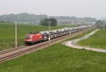 1116 276 mit Gterzug bei Kstendorf am 01.05.2013