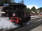 Zahnradlok Nr 2 “Jenbach” (Wiener Lokomotivfabrik Floridsdorf, Baujahr 1889) auf Bahnhof Jenbach Achenseebahnstation am 15-08-2010.