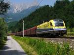 Der wohl interessanteste Zug im Salzachtal und am Tauern ist der LOGS-GAG 47209 (Linz Stahlwerke - Cittadella) mit seinen zwei Zugteilen.