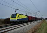 1216 932 mit dem LogServ-Zug am 29.10.2011 bei Tallesbrunn.