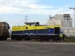 1504 001-7 von CargoServ bei einer Fahrt im Ennshafen; 141111