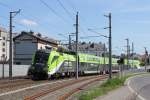 1116 141 als CAT 9050 von Flughafen Wien Schwechat (Fws) nach Wien Mitte Landstrasse (Hz) bei der Durchfahrt der Haltestelle Wien Geiselbergstrasse; am 14.08.2011