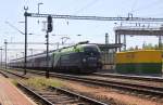 Rckkehr der 1116 142 aus Deutschkreutz mit dem REX nach Wien Hbf beim Halt in Sopron.