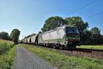 ELL/GYSEV CARGO Siemens Vectron 193 745-7 mit Getreidewagen in Maintal Ost am 23.08.19