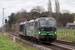 ELL 193 734 in Diensten von RFO mit MRCE 187 109 am Haken auf der Hamm-Osterfelder Strecke am BÜ km 66,7 Kerstheiderstr.