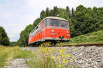 Juni 2016   Eine Sonderfahrt der Steirischen Eisenbahnfreunde befährt den Rest der einstigen Sulmtalbahn.