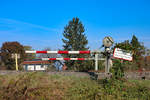 Bahnübergang im Bahnhof Groß Sankt Florian .