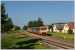 VT 70.10 war am 27.6.2011 an der Spitze des R 8569 von Graz ber Lieboch nach Wies-Eibiswald.