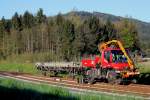 GKB 2 Wege Unimog in der Ab Leibenfeld am 24.04.2013