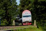 R8569 auf der genieteten Sulmbrücke bei Wies am 24.Juli 2014