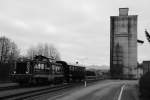 Montags, Mittwochs und Freitags verkehrt ein Güterzugpaar am Wieser Ast der Graz Köflacher Eisenbahn.