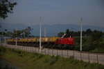 DH 1700.1 auf dem Weg nach Kalsdorf mit einem beladenen Abraumzug von der Baustelle zum Koralmtunnel am 27.05.2016 auf Höhe Selbstblock HEN 1 bei Wettmanstätten  