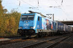 LTE 186 941  auf der Hamm-Osterfelder Strecke Rtg. West in Datteln am 29.10.2021