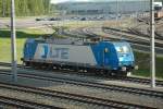 LTE 185 528 nach der Ankunft mit dem Containerzug aus Duisburg im Cargo Center Graz am 11.5.2005