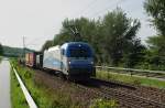 1216 920 mit einem Containerzug Richtung sterreich am 28.06.2012 unterwegs bei Hausbach.