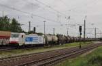 Am 2.Juni 2013 legte LTE E186 238 mit einem Kesselwagenzug in Helmstedt aufgrund einer IC-berholung einen kurzen Halt ein.
