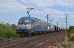 LTE 1216 922 und 921 mit einem Gterzug in Hegyeshalom bei der Staatsgrenze, am 12.