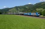 LTE 1216 910 + 1216 922 Adria Transport waren am 07.06.2014 mit dem Güterzug 48278 nach Hegyeshalom unterwegs, und wurde von mir in Kindberg fotografiert.