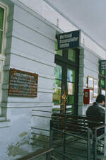 Ein Bahnhof der Montafonerbahn (MBS) im Winter.