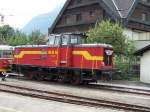 Die Diesellok V 10.016 in Schruns am 21/08/09.